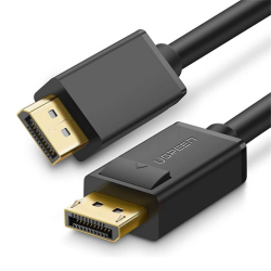UGREEN DisplayPort Cable to DisplayPort, 4K 60Hz, 2K 144Hz, DP Cable 1.2 Male to Male Supports Graphics Card, PC, TV, Projector, Monitor etc, 3 Meters Cable Length, Black | 10212 UGREEN DisplayPort Cable to DisplayPort, 4K 60Hz, 2K 144Hz, DP Cable 1.2 Male to Male Supports Graphics Card, PC, TV, Projector, Monitor etc, 3 Meters Cable Length, Black | 10212