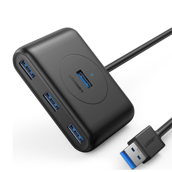 UGreen 4-in-1 USB 3.0 Data Hub 1M Black | 20291 UGreen 4-in-1 USB 3.0 Data Hub 1M Black | 20291