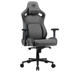 Cougar Defensor S Gaming Chair, PushBack Advanced Lumbar Support, 4D Folding Armrest, Leather-Like Fabric Surface, Adjustable Design, Class 4 Gas Lift Cylinder, Jet Gray F | 3MDSFGRB.0001 Cougar Defensor S Gaming Chair, PushBack Advanced Lumbar Support, 4D Folding Armrest, Leather-Like Fabric Surface, Adjustable Design, Class 4 Gas Lift Cylinder, Jet Gray F | 3MDSFGRB.0001