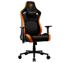 Cougar Defensor F Gaming Chair, Woven Fabric Surface, PushBack Advanced Lumbar Support, 4D Folding Armrests, 155° Reclining, Piston Lift Height Adjustment, Class 4 Gas Lift, Black | 3MDFFORB.0001 Cougar Defensor F Gaming Chair, Woven Fabric Surface, PushBack Advanced Lumbar Support, 4D Folding Armrests, 155° Reclining, Piston Lift Height Adjustment, Class 4 Gas Lift, Black | 3MDFFORB.0001