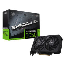 MSI Gaming RTX 5050 8G Shadow 2X OC Graphics Card (8GB GDDR6,128-bit, Extreme Performance: 2617MHz, DisplayPort x3 2.1a, HDMI 2.1b, NVIDIA Blackwell Architecture)