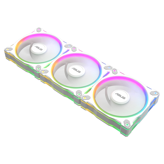 ASUS Prime MR120 ARGB Reverse Fan Triple Pack - White ASUS Prime MR120 ARGB Reverse Fan Triple Pack - White