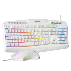 Redragon S101W Gaming Keyboard and Mouse 2-in-1 Set - White Redragon S101W Gaming Keyboard and Mouse 2-in-1 Set - White