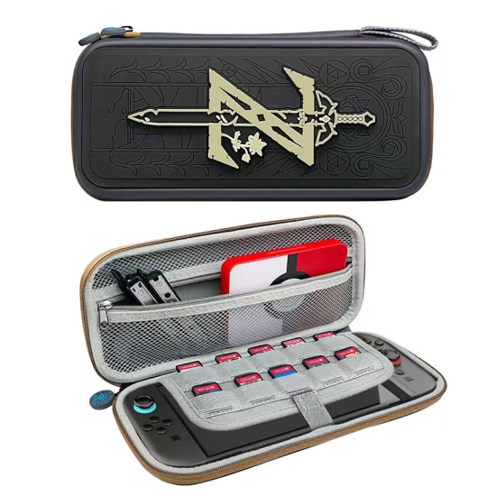 Generic The Legend of Zelda Carrying Case for Nintendo Switch 2 - Gray