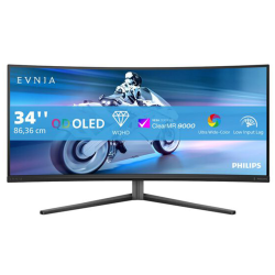 Philips Evnia 34" Curved QD-OLED Gaming Monitor – 3440×1440 / 175Hz / HDR True Black |34M2C6500