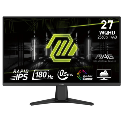 MSI MAG 275QF Gaming Monitor, 27" WQHD Rapid IPS Display, 180Hz Refresh Rate, 0.5ms (GtG) Response Time, AdaptiveSync Technology, 1.07b Display Colors, Black | MAG 275QF