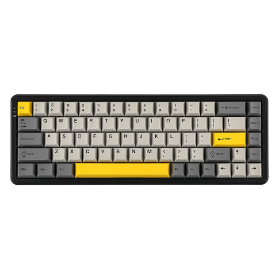 AJAZZ AK680 MAX Wired Magnetic Gaming Keyboard Rice Hifi Switch Black Grey Yellow AJAZZ AK680 MAX Wired Magnetic Gaming Keyboard Rice Hifi Switch Black Grey Yellow