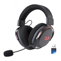 REDRAGON H858 Arrow Carbon 4-Mode Wireless,Bluetooth, Wired USB, AUX 3.5 Gaming Headset, 7.1 Surround Sound, 53 mm Drivers