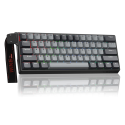 AULA WIN60 HE Mechanical Gaming Keyboard Light Grey / Dark Grey Meteor Magnetic Switch AULA WIN60 HE Mechanical Gaming Keyboard Light Grey / Dark Grey Meteor Magnetic Switch