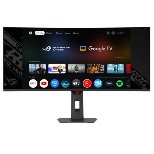 ASUS XG34WCDMTG ROG Strix OLED Curved Gaming Monitor, 34" QD-OLED Display, QHD Resolution, 240Hz Refresh Rate, 0.03ms (GTG) Response Time, FreeSync Premium Pro & G-SYNC, Black | 90LM0B10-B02171