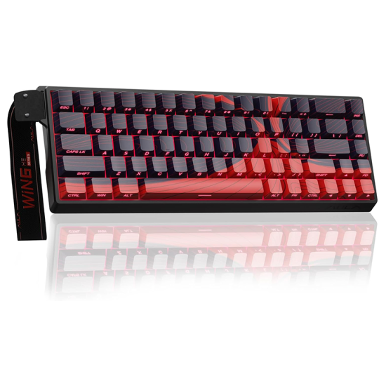 AULA WIN68 HE MAX Wing Chun Magnetic Switch Gaming Keyboard - Black /Red
