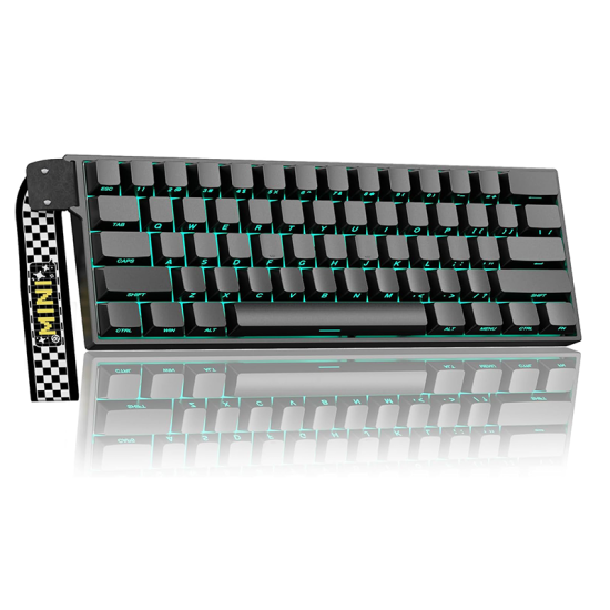 AULA MINI60 HE Stormrise Magnetic Gaming Keyboard - Black Side Engraved keycaps