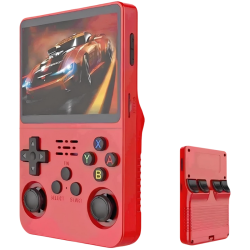 R36S Retro Handheld Video Game Console - 64 GB - Red