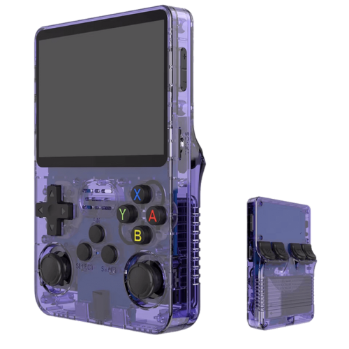 R36S Retro Handheld Video Game Console - 64 GB - Purple