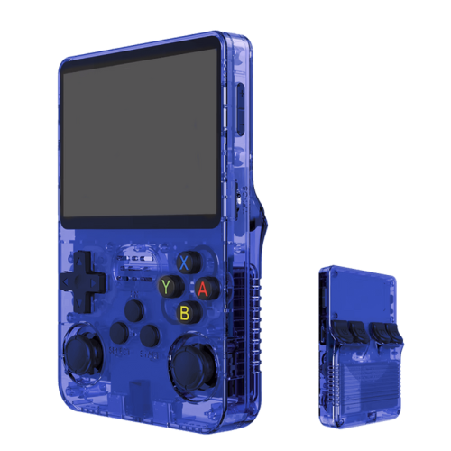 R36S Retro Handheld Video Game Console - 64 GB - Blue