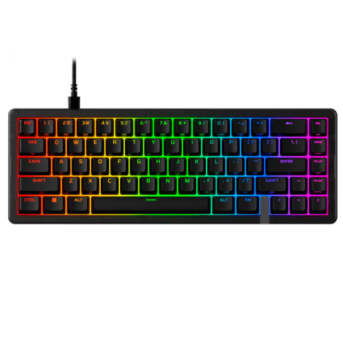 HyperX - Origins 2 65% Wired Mechanical Linear Switch Gaming Keyboard with RGB Back Lighting - Black