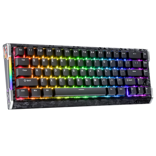 ATTACK SHARK R68 HE Carbon Fiber Rapid Trigger Keyboard Magnetic Switch - Black ATTACK SHARK R68 HE Carbon Fiber Rapid Trigger Keyboard Magnetic Switch - Black
