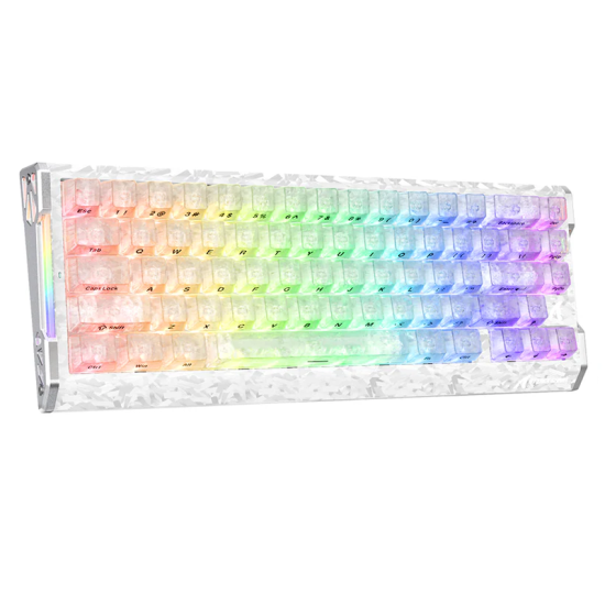 ATTACK SHARK R68 HE Carbon Fiber Rapid Trigger Keyboard Magnetic Switch - Ice Ninja ATTACK SHARK R68 HE Carbon Fiber Rapid Trigger Keyboard Magnetic Switch - Ice Ninja