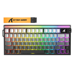 ATTACK SHARK R85 HE Rapid Trigger Keyboard Magnetic Switch with Custom Lightbox - Grey Gradient ATTACK SHARK R85 HE Rapid Trigger Keyboard Magnetic Switch with Custom Lightbox - Grey Gradient