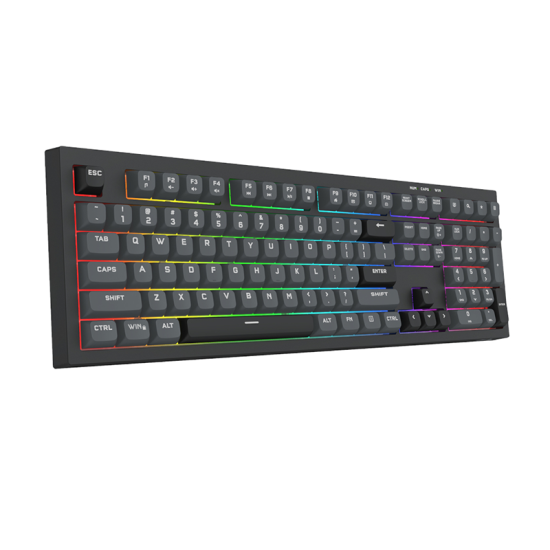 Redragon K518 CRUX RGB Membrane Gaming Keyboard 108 Keys Anti-Ghosting USB Wired - Black | RD-K518-RGB-GB Redragon K518 CRUX RGB Membrane Gaming Keyboard 108 Keys Anti-Ghosting USB Wired - Black | RD-K518-RGB-GB