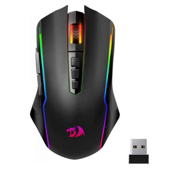 Redragon M914 NIX RGB Tri-Mode 2.4G/USB-C/Bluetooth Gaming Mouse - Black Redragon M914 NIX RGB Tri-Mode 2.4G/USB-C/Bluetooth Gaming Mouse - Black