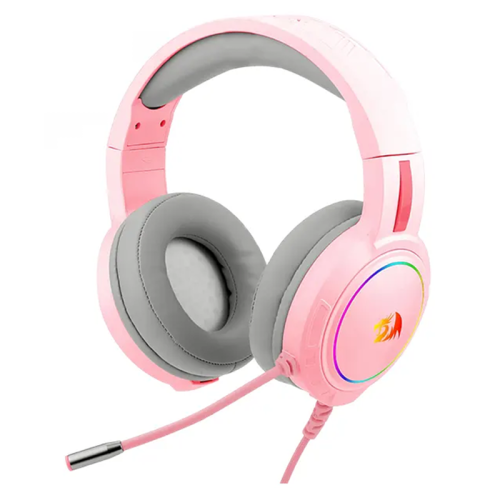 Redragon H270 RGB Wired Gaming Headset – Pink