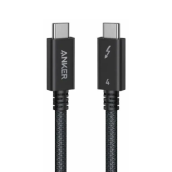 Anker Thunderbolt 4 USB-C to USB-C Data Cable, 1 Meter, 240 Watt, Black - A84N0011