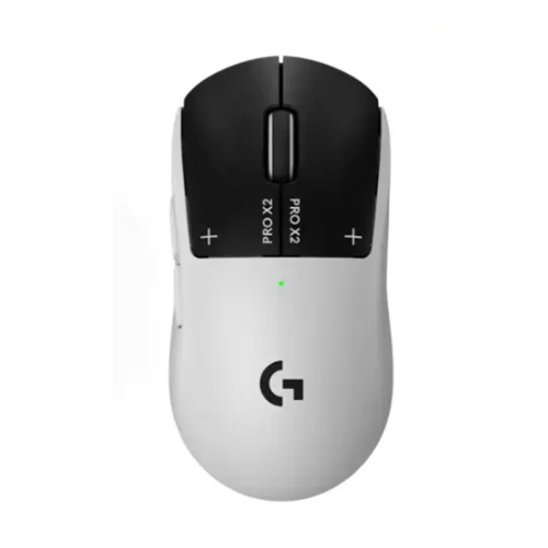 Logitech G PRO X2 SUPERSTRIKE LIGHTSPEED Wireless Gaming Mouse – Ultra-Light (61g), USB-C Charging, PC / Mac / Laptop – White | 910-007777