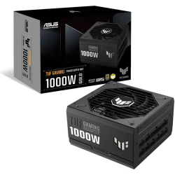 ASUS TUF Gaming 1000W ATX Power Supply Unit, 80 Plus Gold Certification, Fully Modular, 135mm Fan, Dual Ball Fan Bearings, Axial-tech Fan Design, Military-grade, Black | 90YE00S1-B0NA00
