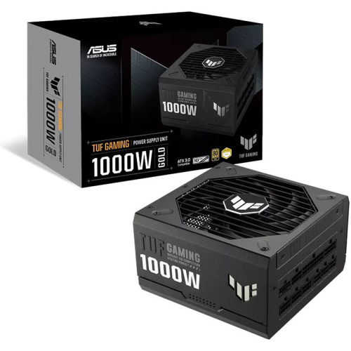ASUS TUF Gaming 1000W ATX Power Supply Unit, 80 Plus Gold Certification, Fully Modular, 135mm Fan, Dual Ball Fan Bearings, Axial-tech Fan Design, Military-grade, Black | 90YE00S1-B0NA00