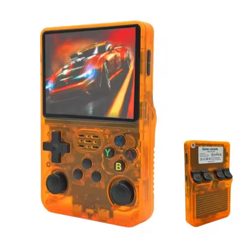 R36S Retro Handheld Video Game Console - 64 GB - Orange