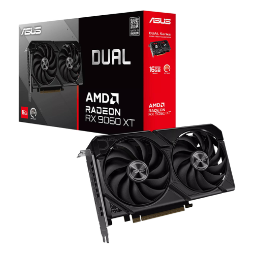 ASUS Dual Radeon RX 9060 XT Graphics Card,16GB GDDR6 128-Bit Memory, 3230 MHz Boost Memory, 20 Gbps Memory Clock, 2048 Stream Processors, PCI Express 5.0 | 90YV0LG2-M0NA00