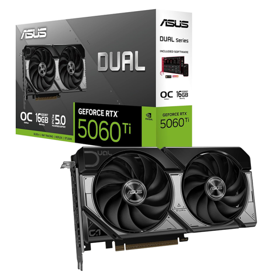 ASUS Dual GeForce RTX 5060 Ti 16GB GDDR7 Graphics Card- 007 First Light GeForce RTX 50 Series Bundle ASUS Dual GeForce RTX 5060 Ti 16GB GDDR7 Graphics Card- 007 First Light GeForce RTX 50 Series Bundle
