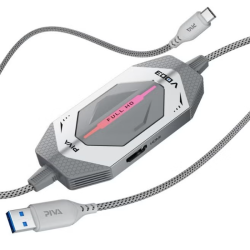 PIVA VD03 4-in-1 Live Streaming Adapter – HDMI, USB-C PD 60W, USB Data & Audio Bridge