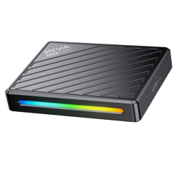 PIVA VD15 4K Live Streaming Video Capture Card with RGB Lighting – 240Hz Passthrough, VRR Support for PS5, Xbox, Switch & DJI Drones