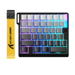 ATTACK SHARK M36 HE One-Handed Magnetic Switch Keyboard - Gray Gradient ATTACK SHARK M36 HE One-Handed Magnetic Switch Keyboard - Gray Gradient