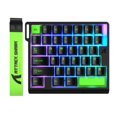 ATTACK SHARK M36 HE One-Handed Magnetic Switch Keyboard - Black ATTACK SHARK M36 HE One-Handed Magnetic Switch Keyboard - Black