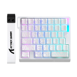ATTACK SHARK M36 HE One-Handed Magnetic Switch Keyboard - White Contours ATTACK SHARK M36 HE One-Handed Magnetic Switch Keyboard - White Contours