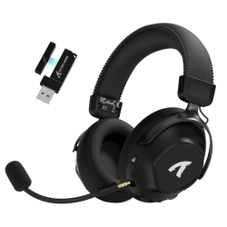 ATTACK SHARK L50 PRO Wireless Gaming Headset with Detachable Mic - Black