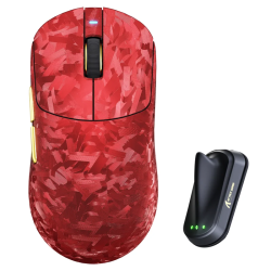 ATTACK SHARK RS3 ULTRA Carbon Fiber Wireless PAW3955MAX Gaming Mouse - Red ATTACK SHARK RS3 ULTRA Carbon Fiber Wireless PAW3955MAX Gaming Mouse - Red