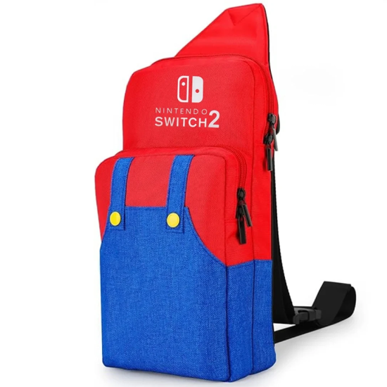 Mario Travel Bag Carrying Case for Nintendo Switch 2 - Portable Crossbody Sling Bag with Large Storage Mario Travel Bag Carrying Case for Nintendo Switch 2 - Portable Crossbody Sling Bag with Large Storage