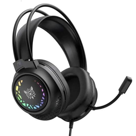 ONIKUMA X92 Hi-Fi Surround Sound Wired Gaming Headset with USB Sound Card – Black | PC & PlayStation