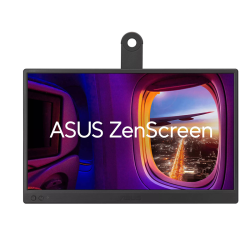 ASUS ZenScreen MB169CK Portable Monitor, 15.6" IPS, FHD, 60Hz, 5ms, USB-C & Mini HDMI - Black | 90LM0AZ3-B01171