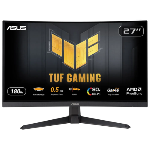 ASUS TUF Gaming VG27WQ3B Curved Gaming Monitor – 27-Inch QHD 180Hz Fast VA 1ms HDR | 90LM0AQ1-B01170