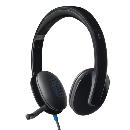 Logitech H540 USB Computer Headset with Noise-Cancelling Microphone & On-Ear Controls - Black | 981-000480 Logitech H540 USB Computer Headset with Noise-Cancelling Microphone & On-Ear Controls - Black | 981-000480
