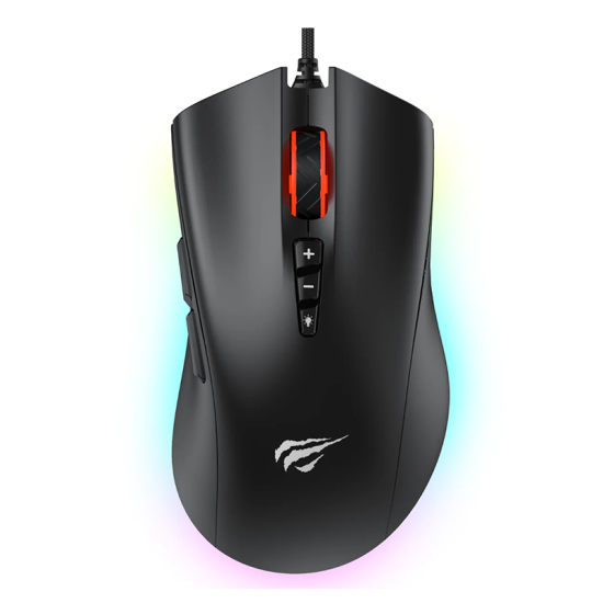 HAVIT MS1040 RGB Programmable Wired Gaming Mouse 8000DPI with 8 Buttons - Black | 6939119053468 HAVIT MS1040 RGB Programmable Wired Gaming Mouse 8000DPI with 8 Buttons - Black | 6939119053468