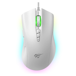 HAVIT MS1040 RGB Programmable Wired Gaming Mouse 8000DPI with 8 Buttons - White | 6939119053772 HAVIT MS1040 RGB Programmable Wired Gaming Mouse 8000DPI with 8 Buttons - White | 6939119053772