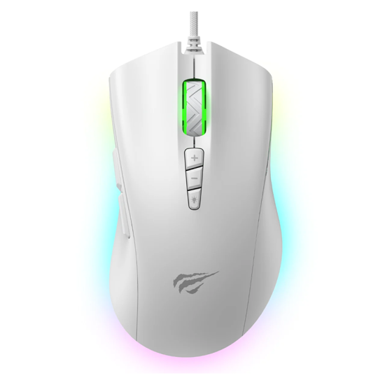 HAVIT MS1040 RGB Programmable Wired Gaming Mouse 8000DPI with 8 Buttons - White | 6939119053772 HAVIT MS1040 RGB Programmable Wired Gaming Mouse 8000DPI with 8 Buttons - White | 6939119053772