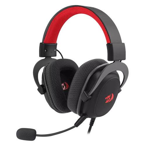 Redragon H510-FB ZEUS FB Gaming Headset – 7.1 Surround Sound, Detachable Noise-Cancelling Mic & Mesh Earcups – Black