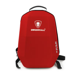 DEADSKULL Carrying Case Backpack for PS5 / PS5 Pro / PS5 Slim – Large Capacity Storage Bag – Red